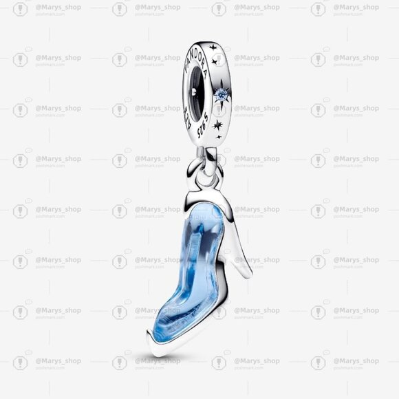 Pandora Disney Cinderella's Glass Slipper Dangle Charm - Picture 1 of 2